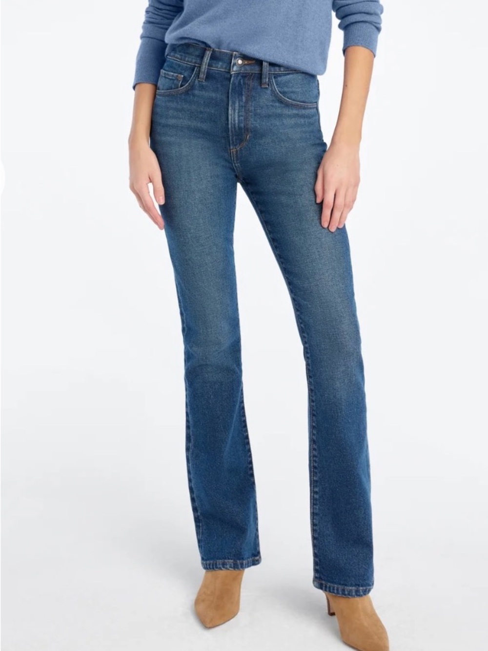 Favorite Daughter The Valentina Super High Rise Mini Bootcut Dark Wash Jean 33
